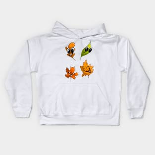 Fall autumn leaves emote Kids Hoodie